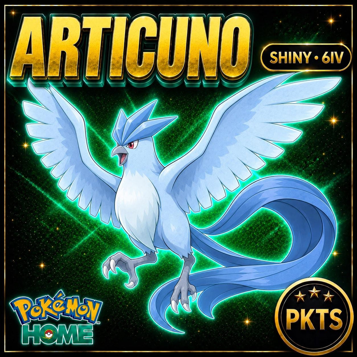 Shiny Articuno Pokémon HOME 6IV Competitive Battle Ready