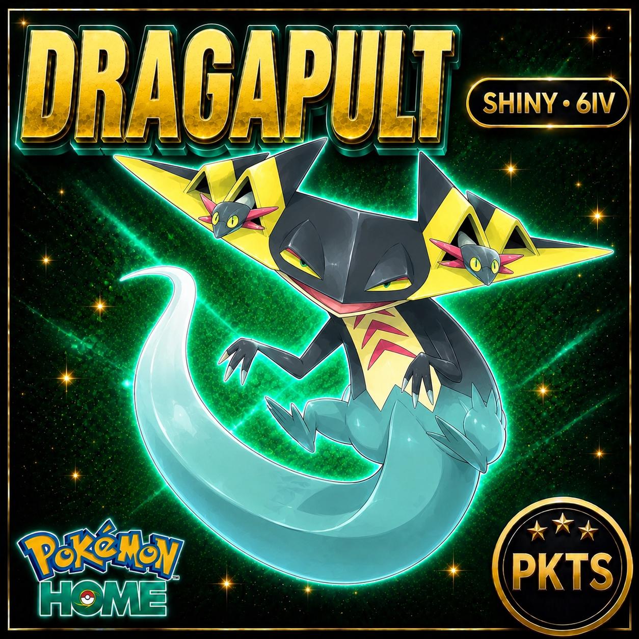 Shiny Dragapult Pokémon HOME 6IV Competitive Battle Ready