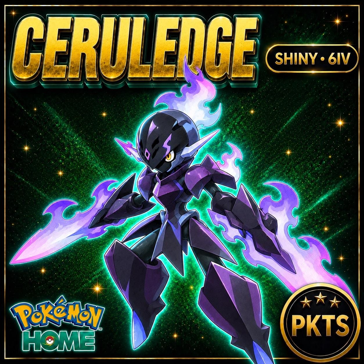 Shiny Ceruledge Pokémon HOME 6IV Competitive Battle Ready