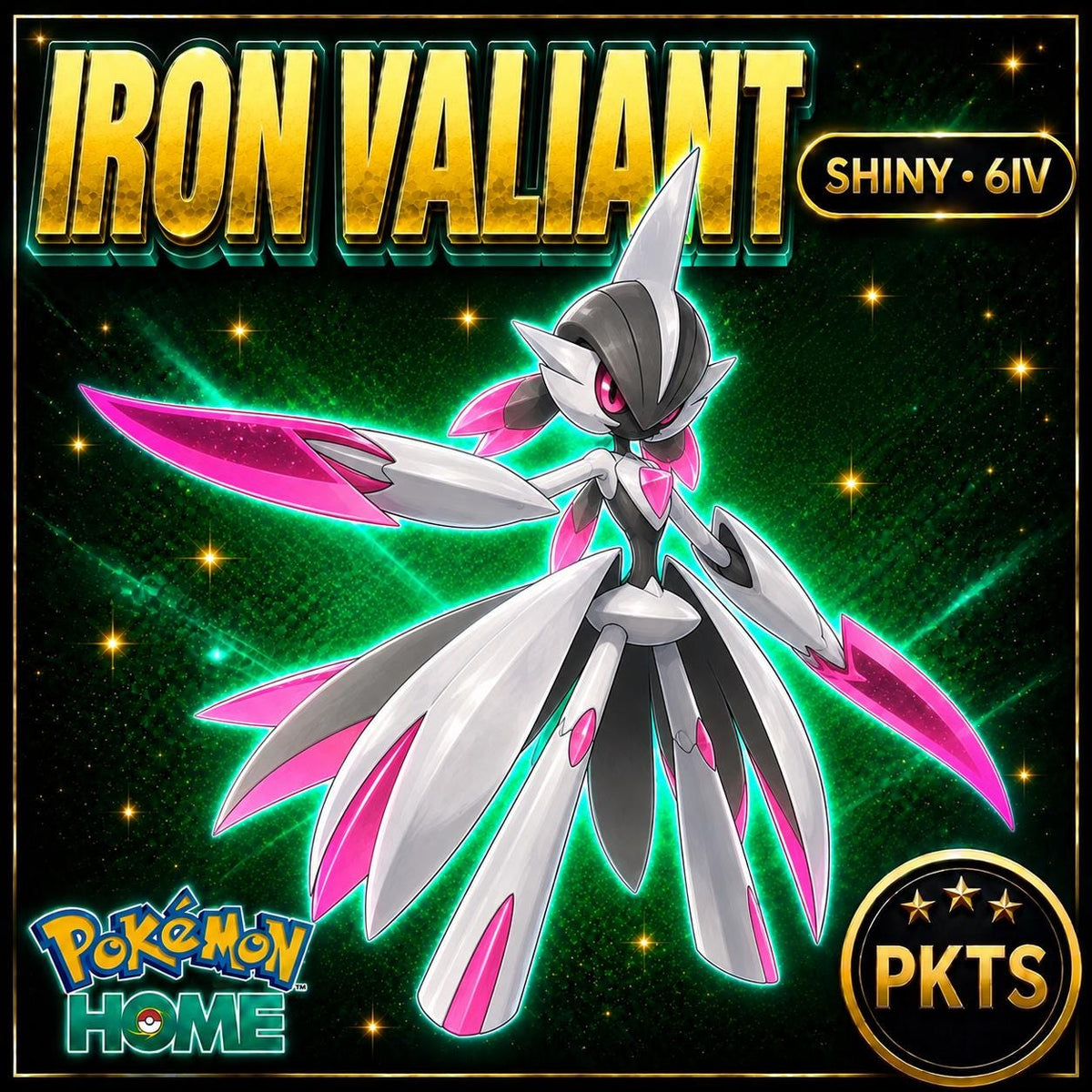 Shiny Iron Valiant Pokémon HOME 6IV Competitive Battle Ready
