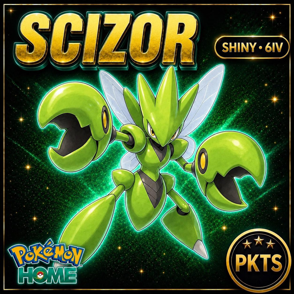 Shiny Scizor Pokémon HOME 6IV Competitive Battle Ready
