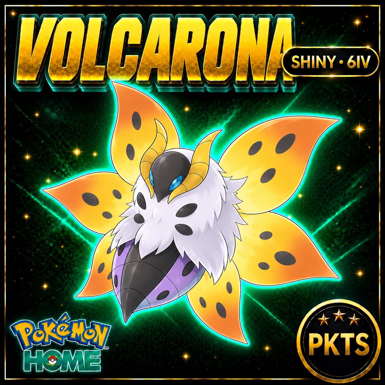 Shiny Volcarona Pokémon HOME 6IV Competitive Battle Ready