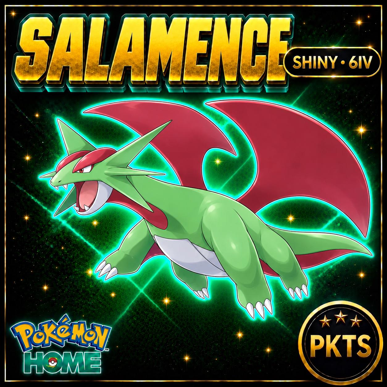 Shiny Salamence Pokémon HOME 6IV Competitive Battle Ready