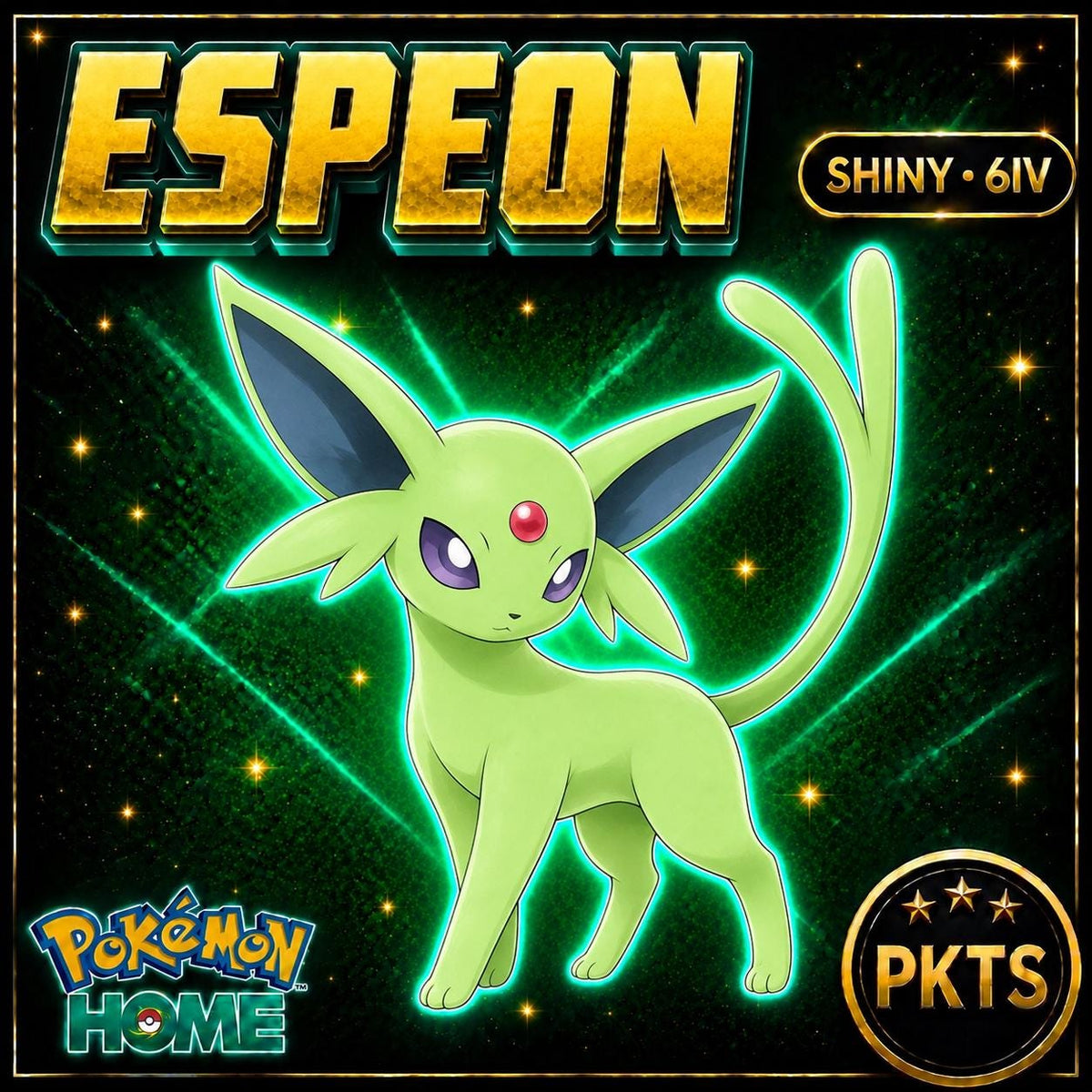 Shiny Espeon Pokémon HOME 6IV Competitive Battle Ready