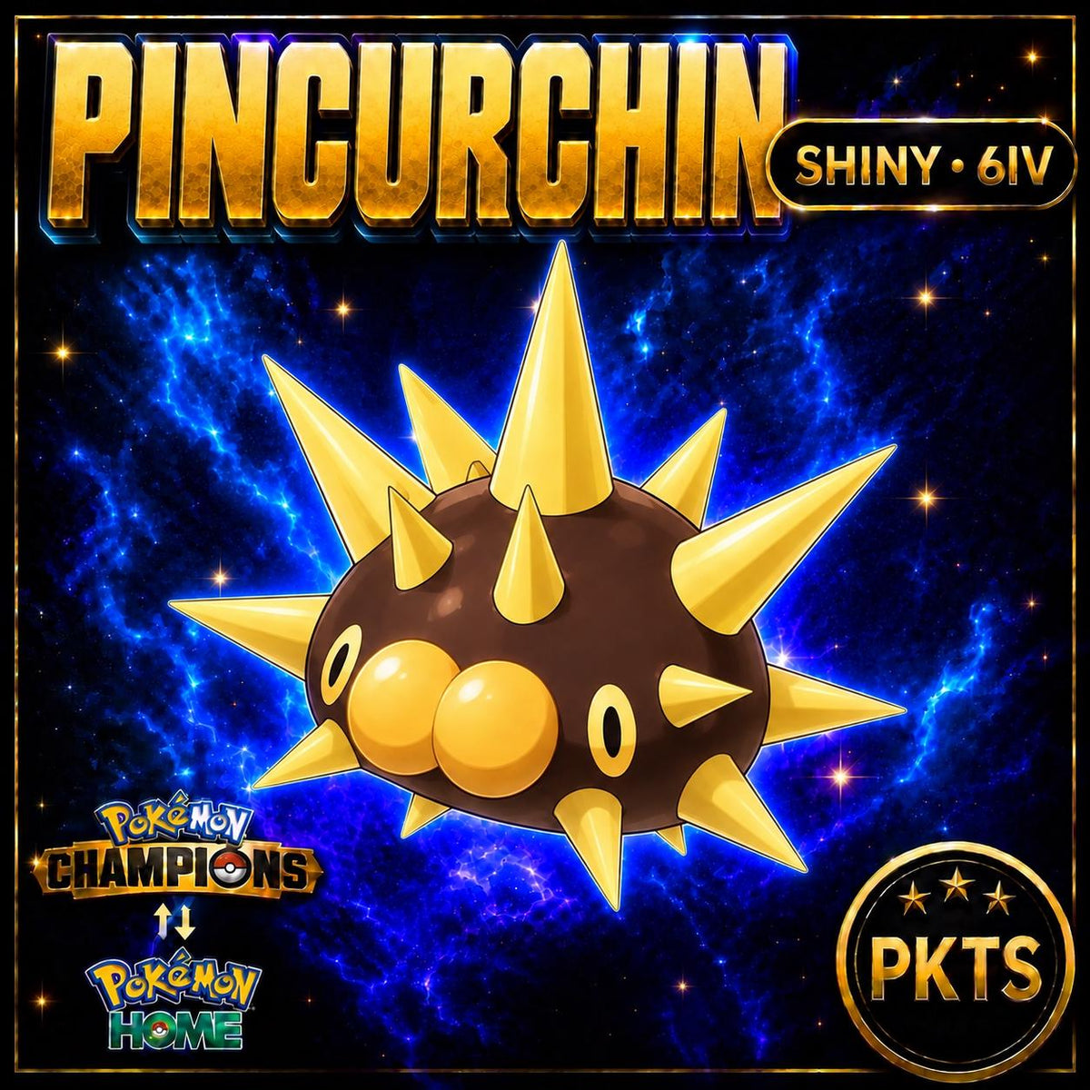 Shiny Pincurchin Pokémon Champions 6IV Competitive Battle Ready