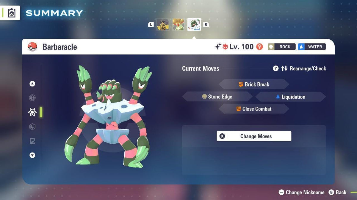 Shiny Alpha Barbaracle Pokémon Legends ZA 6IV Competitive Battle Ready - Image 3