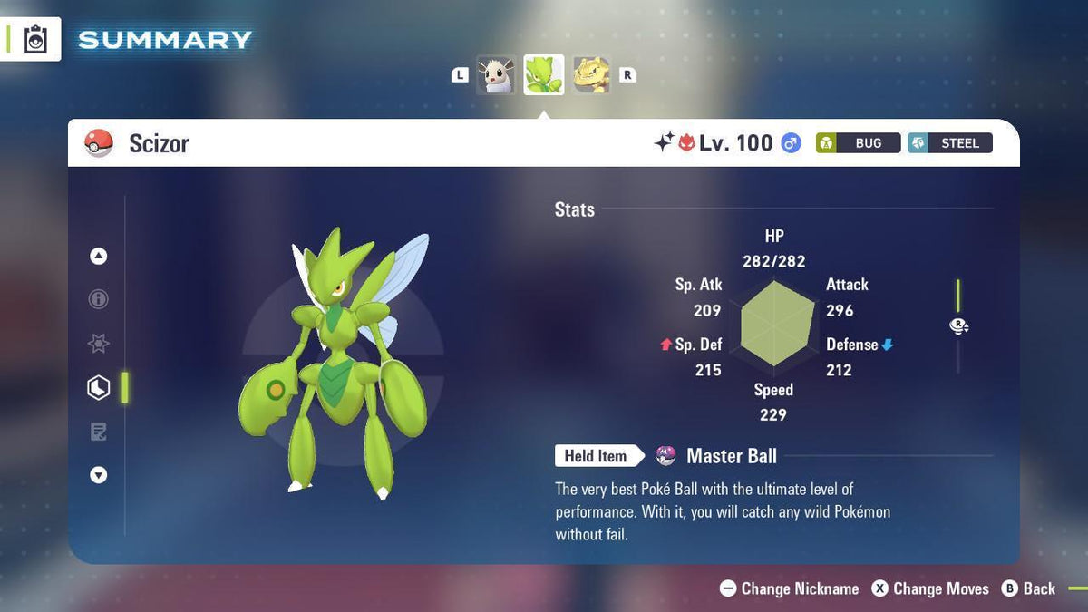 Shiny Alpha Scizor Pokémon Legends ZA 6IV Competitive Battle Ready - Image 2