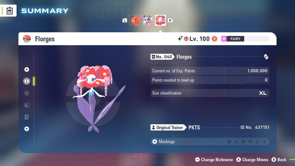 Shiny Alpha Red Florges Pokémon Legends ZA 6IV Competitive Battle Ready - Image 2