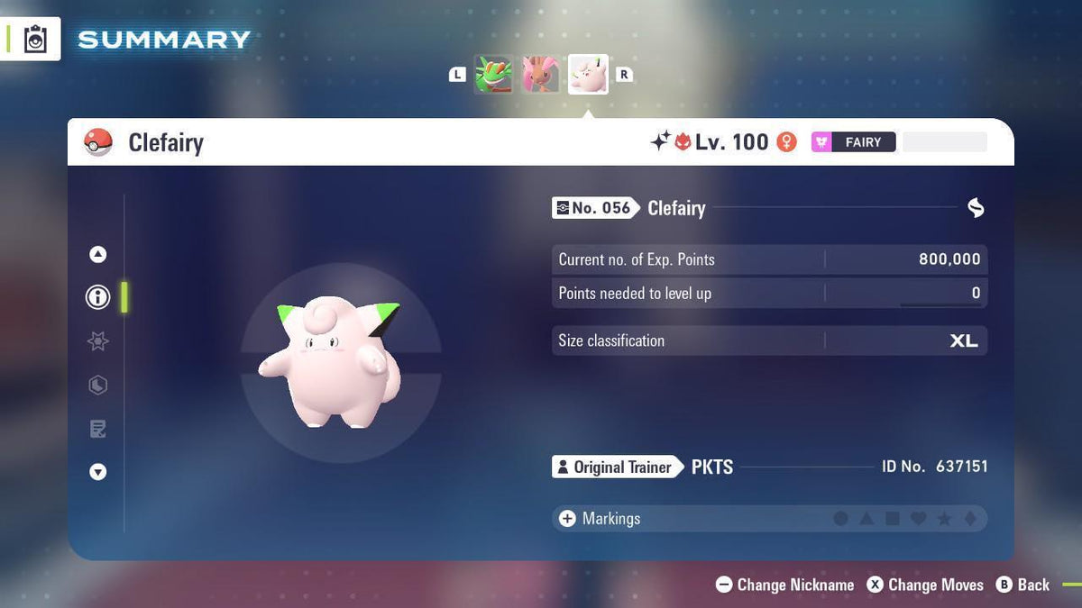 Shiny Alpha Clefairy Pokémon Legends ZA 6IV Competitive Battle Ready - Image 2
