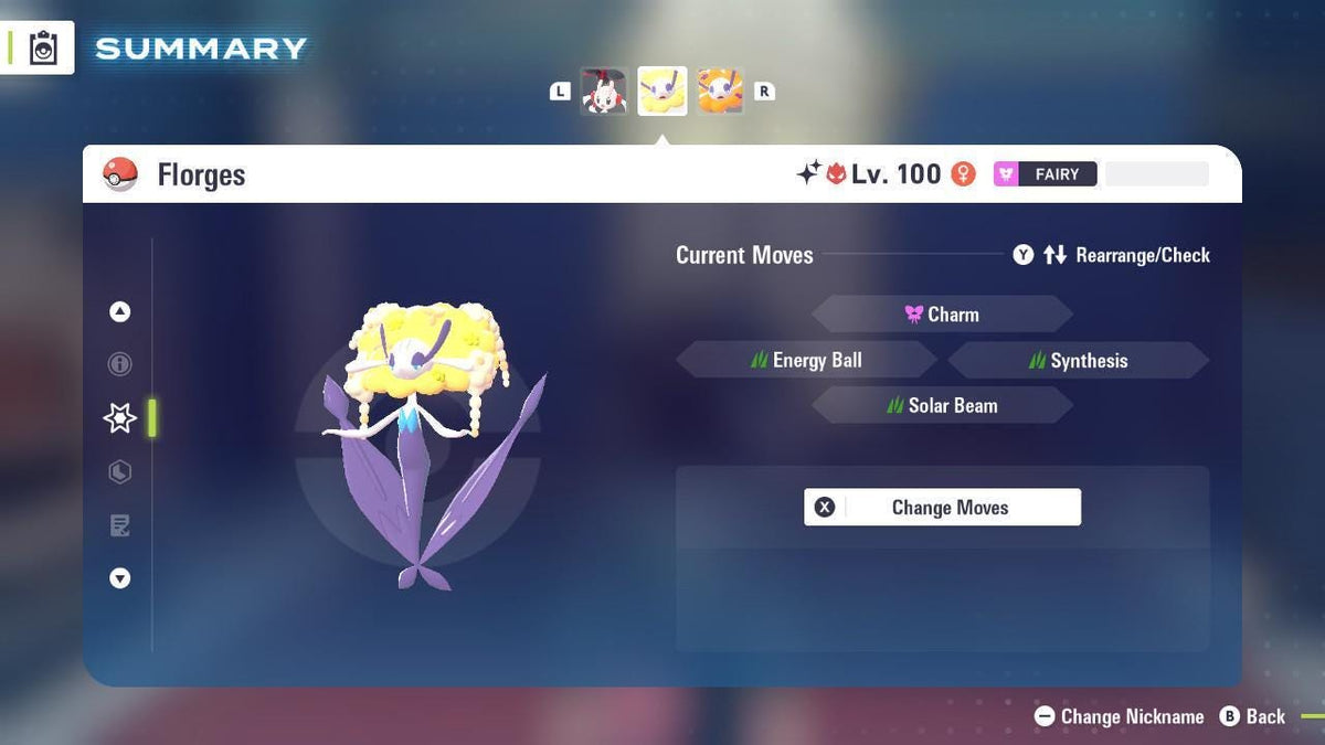 Shiny Alpha Yellow Florges Pokémon Legends ZA 6IV Competitive Battle Ready - Image 3