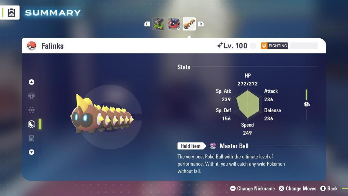 Shiny FALINKS Pokémon Legends ZA 6IV Competitive Battle Ready - Image 1
