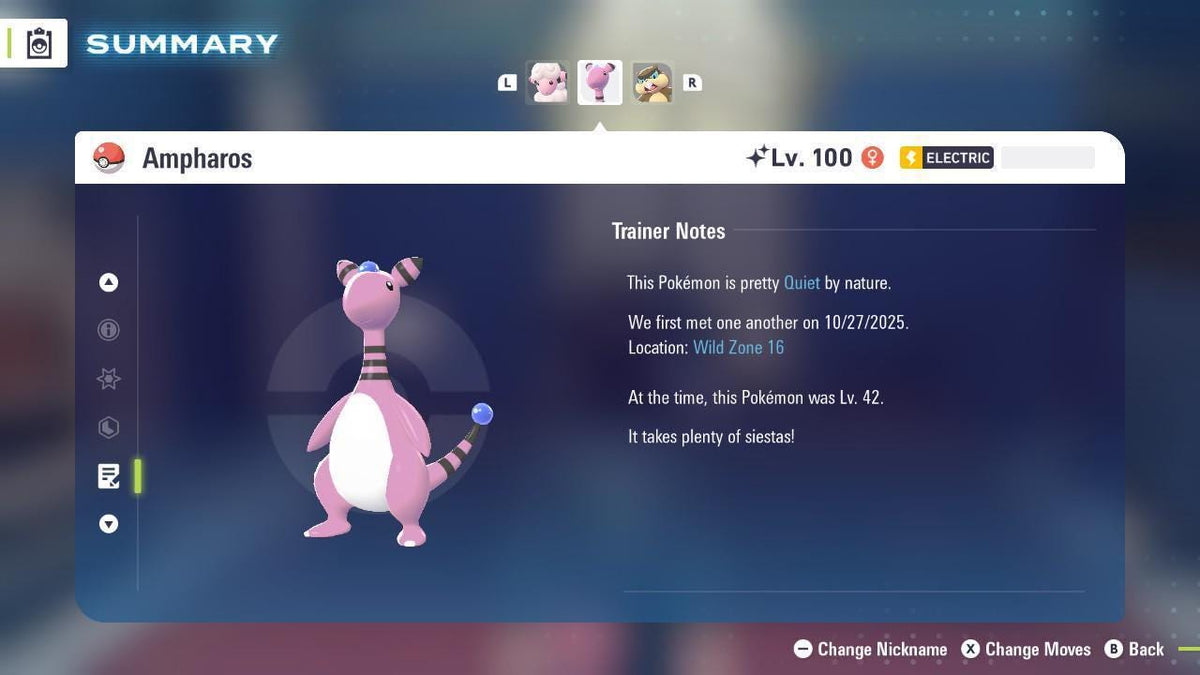 Shiny AMPHAROS Pokémon Legends ZA 6IV Competitive Battle Ready - Image 4