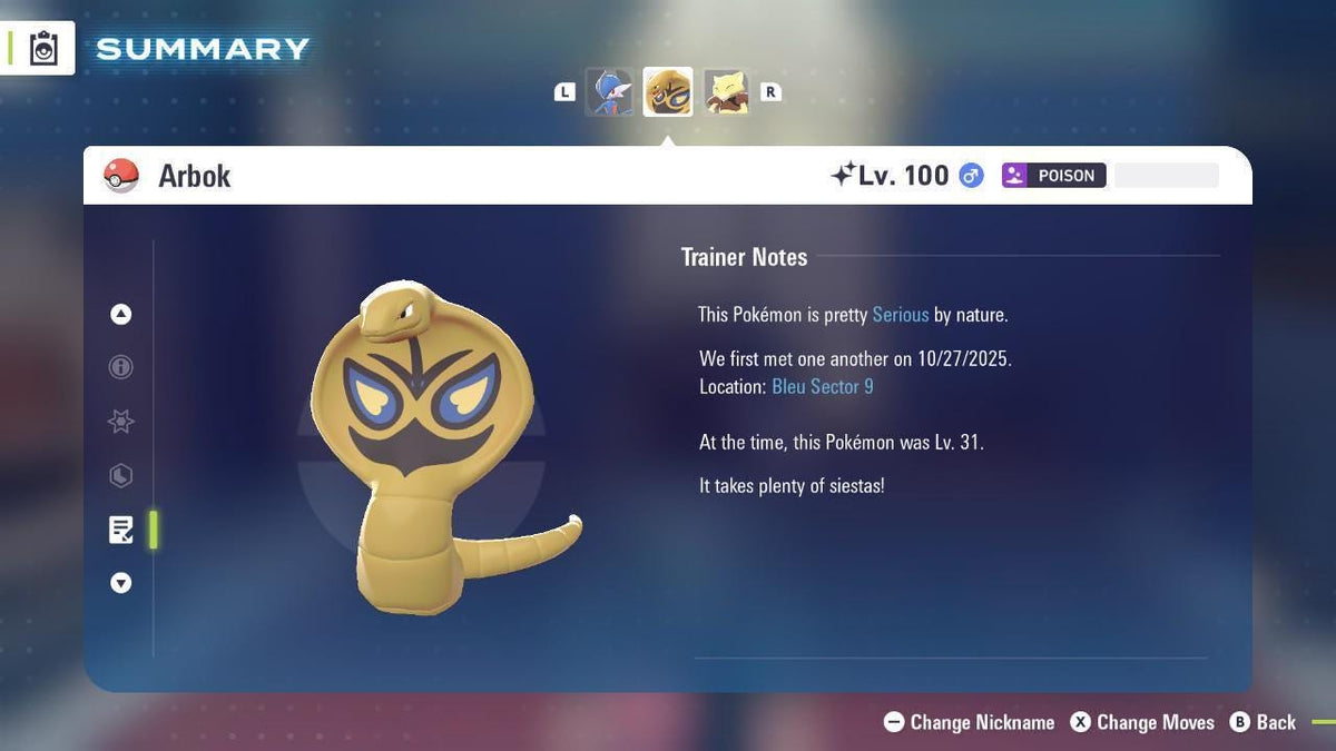 Shiny ARBOK Pokémon Legends ZA 6IV Competitive Battle Ready - Image 4