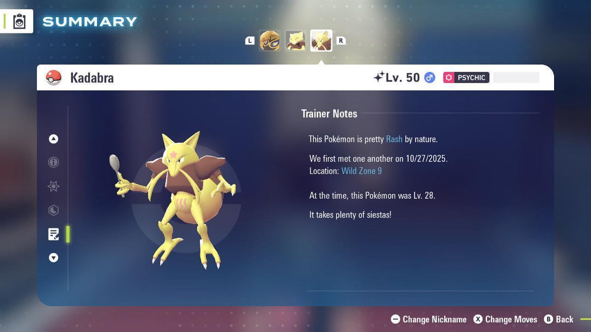 Shiny KADABRA Pokémon Legends ZA 6IV Competitive Battle Ready - Image 4