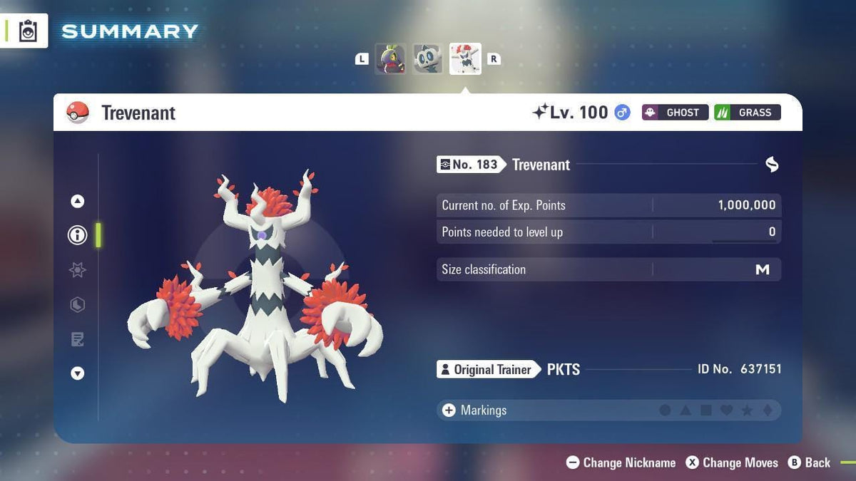 Shiny TREVENANT Pokémon Legends ZA 6IV Competitive Battle Ready - Image 3