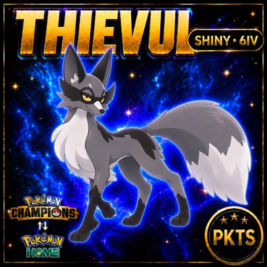 Shiny Thievul Pokémon Champions 6IV Competitive Battle Ready - Image 1
