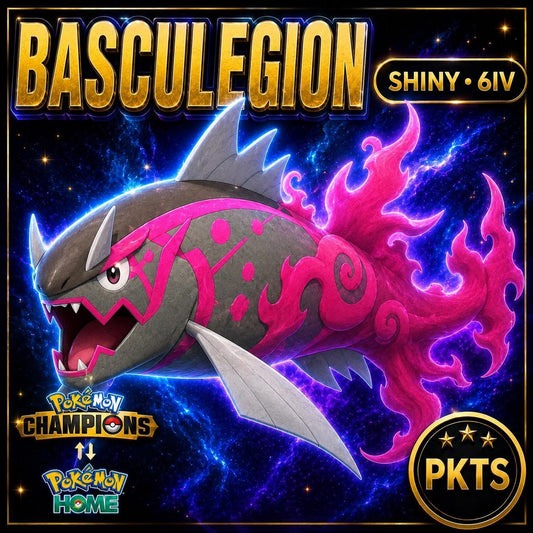 Shiny Basculegion Pokémon Champions 6IV Competitive Battle Ready - Image 1