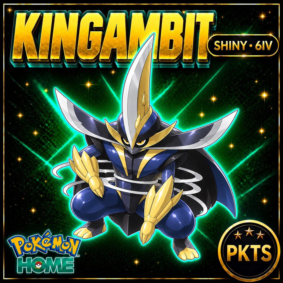Shiny Kingambit Pokémon HOME 6IV Competitive Battle Ready