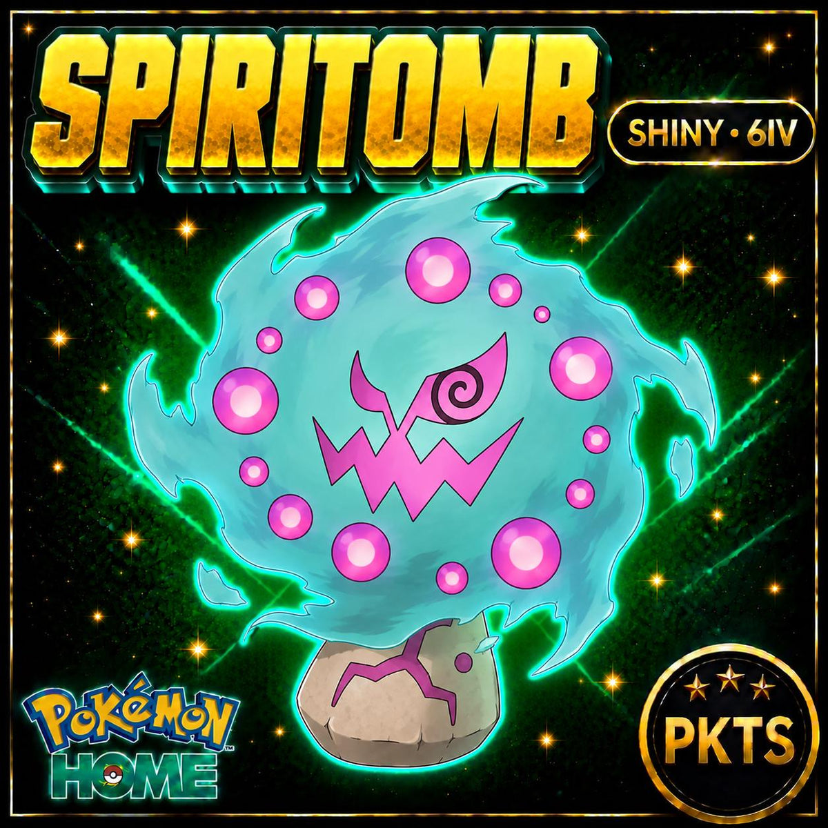Shiny Spiritomb Pokémon HOME 6IV Competitive Battle Ready