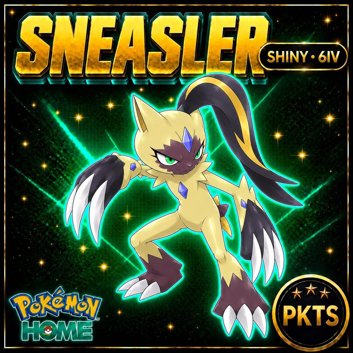 Shiny Sneasler Pokémon HOME 6IV Competitive Battle Ready