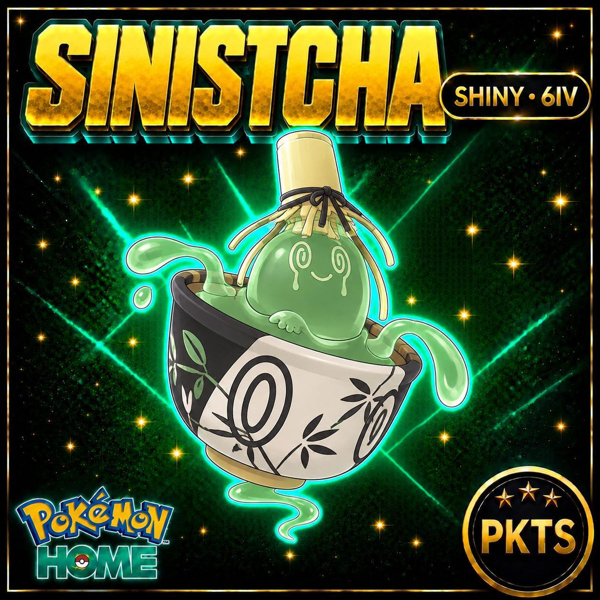 Shiny Sinistcha Pokémon HOME 6IV Competitive Battle Ready