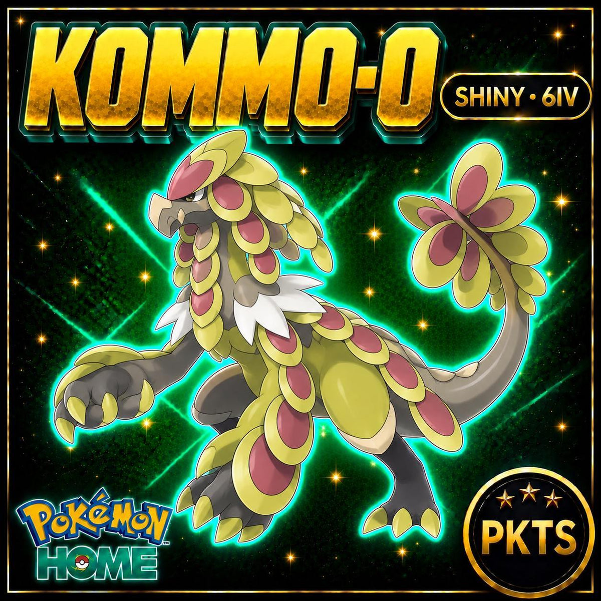 Shiny Kommo-o Pokémon HOME 6IV Competitive Battle Ready