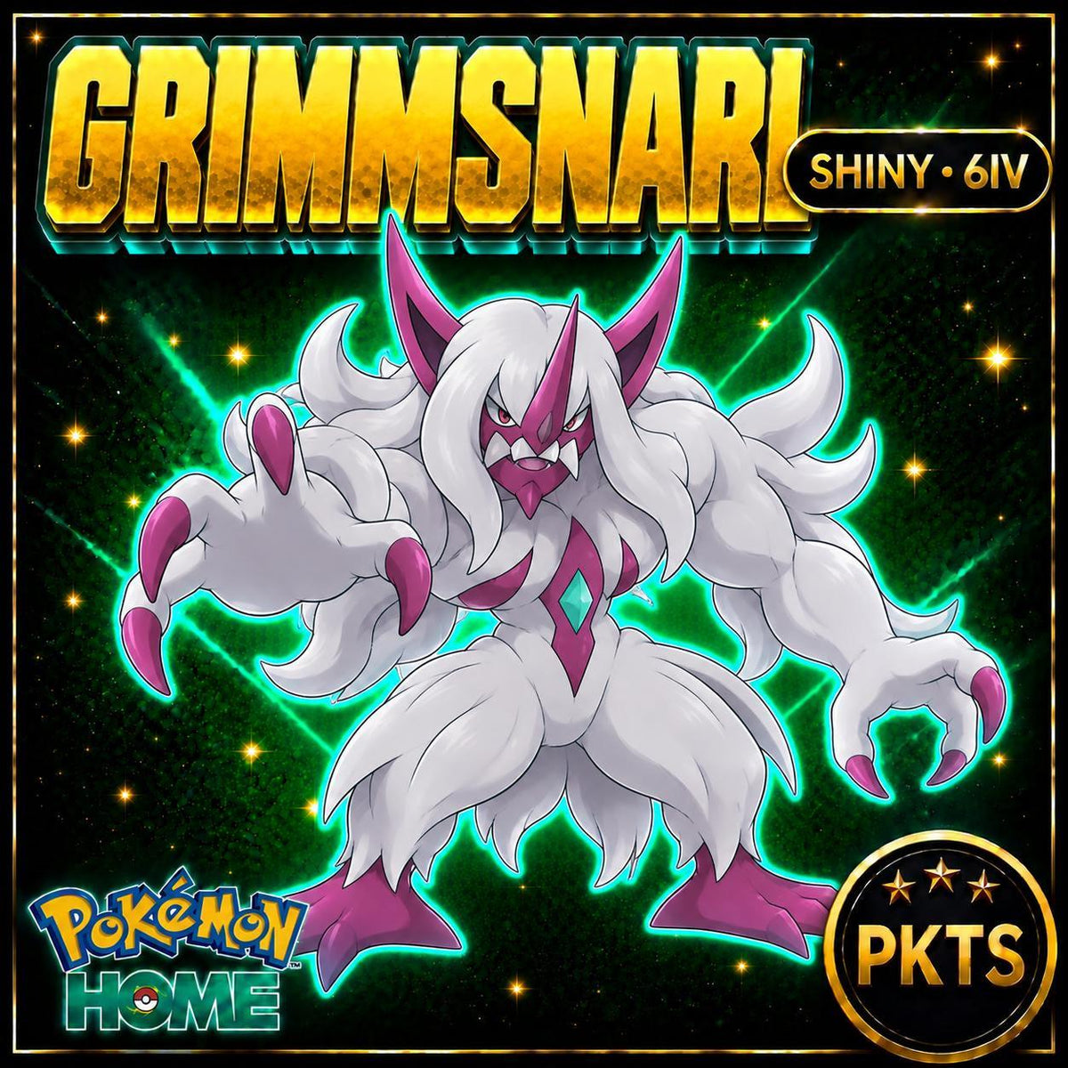 Shiny Grimmsnarl Pokémon HOME 6IV Competitive Battle Ready