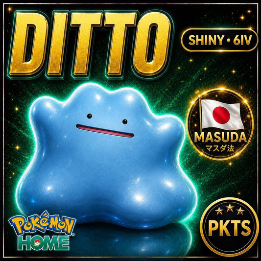 SHINY 6IV DITTO Modest Japanese Masuda Pokémon Pokémon Home Transfer Shiny Breeding Ditto 6IV Pokémon Perfect IV Masuda - Image 1