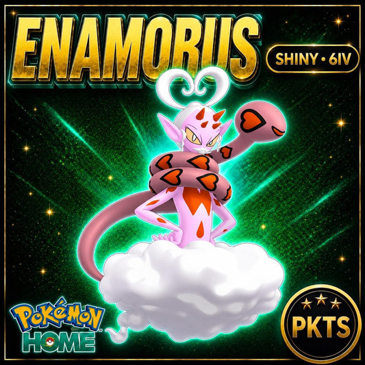 Shiny Enamorus Incarnate 6IV Pokémon Scarlet Violet Link Trade | PKTS