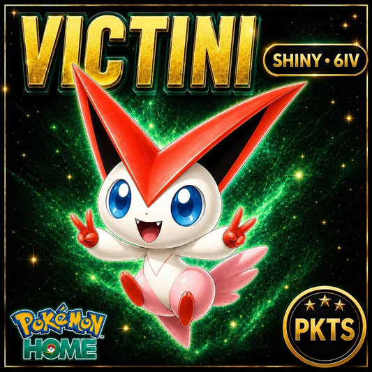 Shiny VICTINI Pokémon HOME 6IV Competitive Battle Ready - Image 1