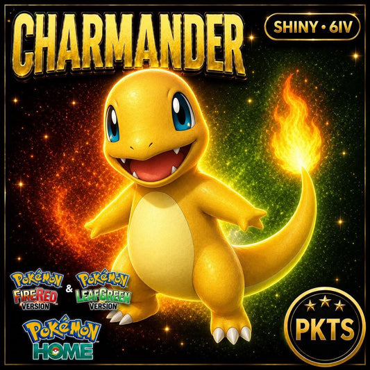SHINY CHARMANDER Pokémon FireRed LeafGreen 6IV Competitive Battle Ready - Image 1