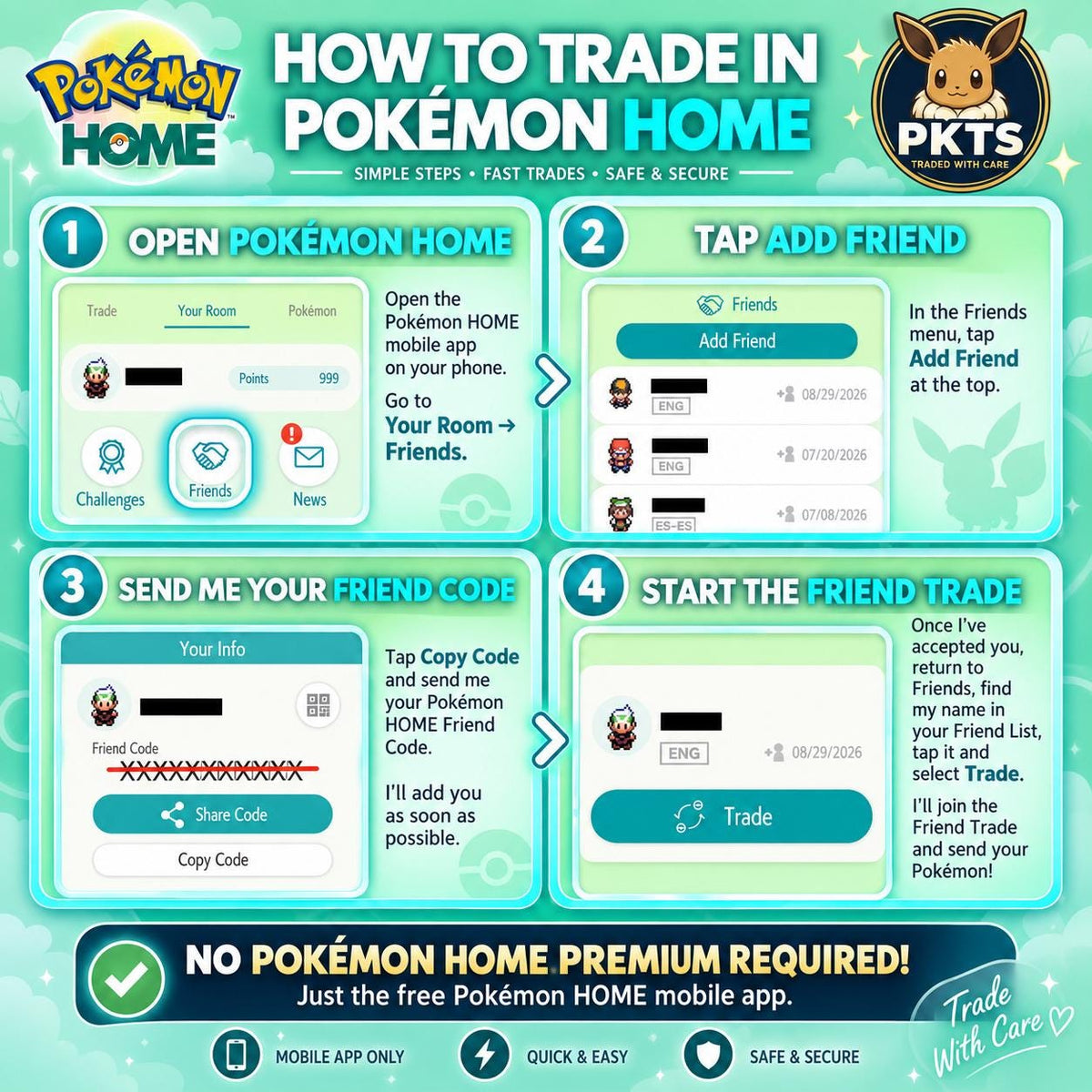 Pokémon FIRERED LEAFGREEN Authentic STARTER Evolutions Shiny Sceptile Blaziken Swampert Pokemon Home Transfer Switch 2 30th Anniversary - Image 2