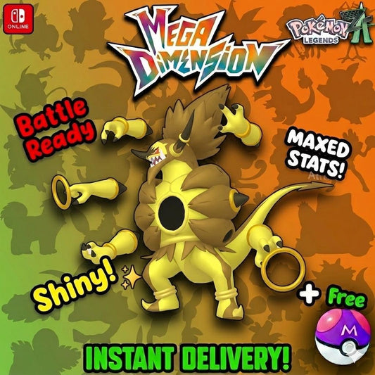 Pokemon ZA Mega Dimension DLC Shiny 6IV Unbound Hoopa Pokémon Legends ZA 6IV Competitive Battle Ready - Image 1