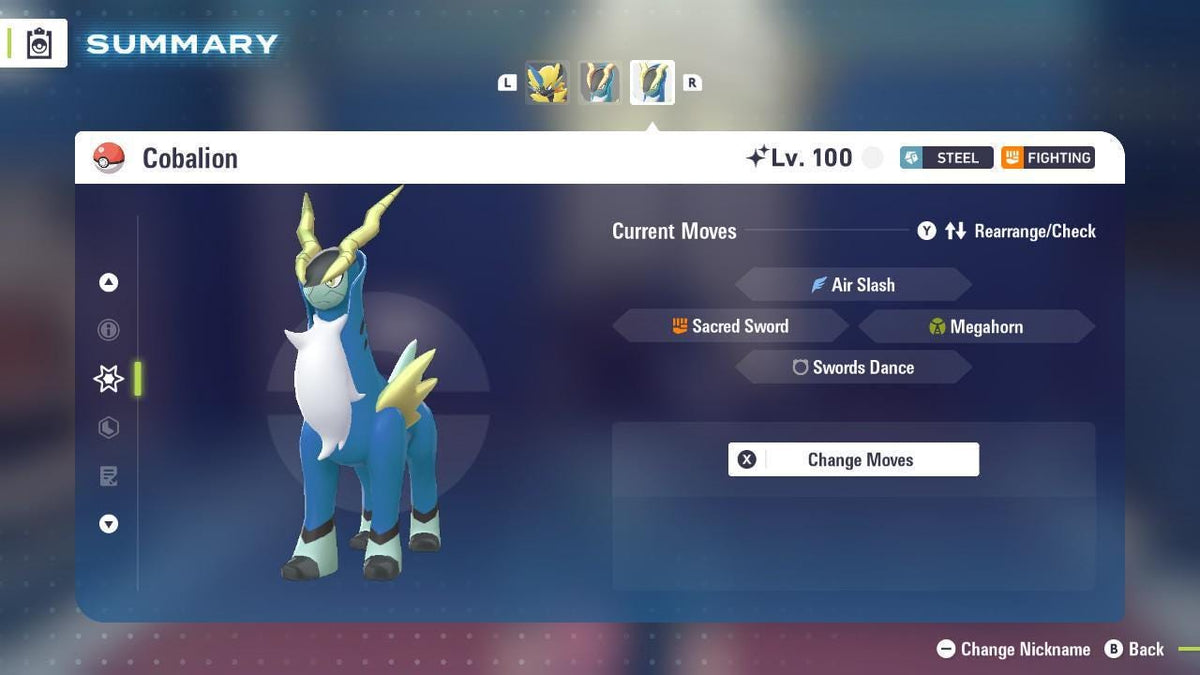 Shiny Cobalion Pokemon Legends Za Mega Dimension DLC 6IV Competitive Battle Ready - Image 4