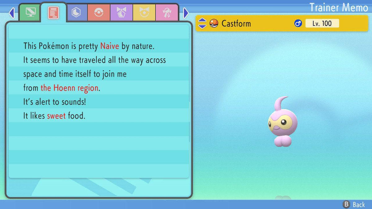 SHINY 6IV CASTFORM Pokemon Brilliant Diamond Shining Pearl 6IV Competitive Battle Ready - Image 2