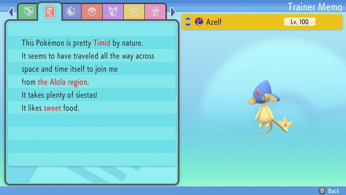 SHINY 6IV AZELF Pokemon Brilliant Diamond Shining Pearl 6IV Competitive Battle Ready - Image 3