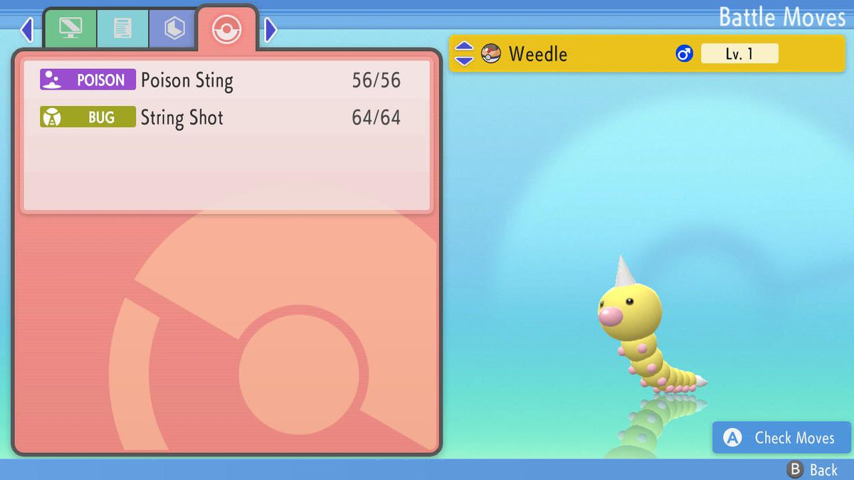 Shiny WEEDLE Pokemon Brilliant Diamond Shining Pearl 6IV Competitive Battle Ready - Image 2
