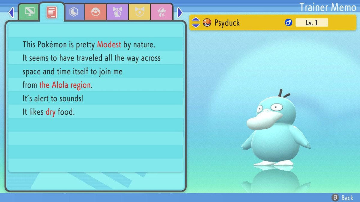 SHINY 6IV PSYDUCK Pokemon Brilliant Diamond Shining Pearl 6IV Competitive Battle Ready - Image 4