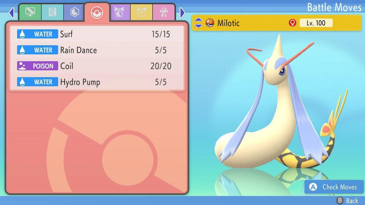 SHINY 6IV MILOTIC Pokemon Brilliant Diamond Shining Pearl 6IV Competitive Battle Ready - Image 3