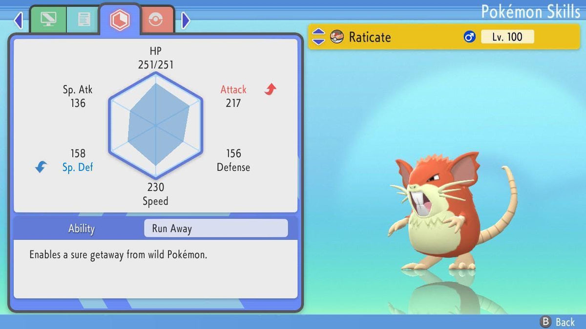 Shiny RATICATE Pokemon Brilliant Diamond Shining Pearl 6IV Competitive Battle Ready - Image 3