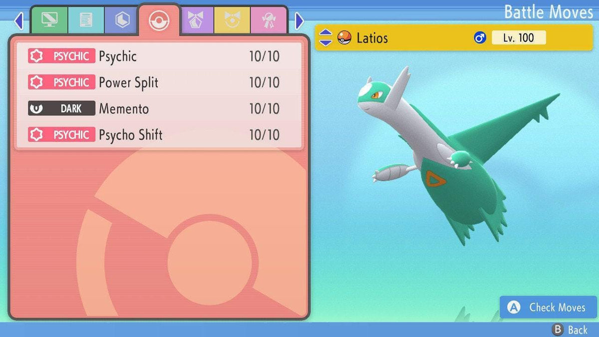 SHINY 6IV LATIOS Pokemon Brilliant Diamond Shining Pearl 6IV Competitive Battle Ready - Image 2