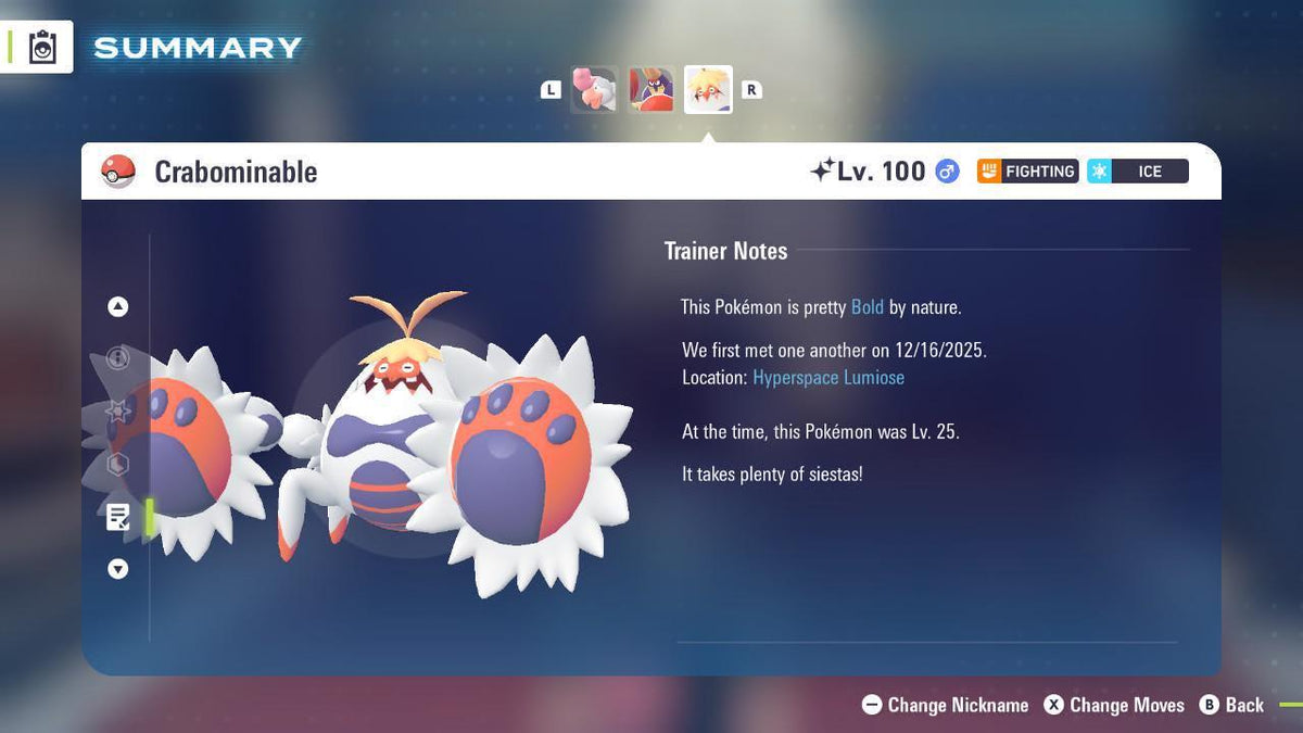 Shiny Crabominable Pokemon Legends ZA Mega Dimension DLC 6IV Competitive Battle Ready - Image 4