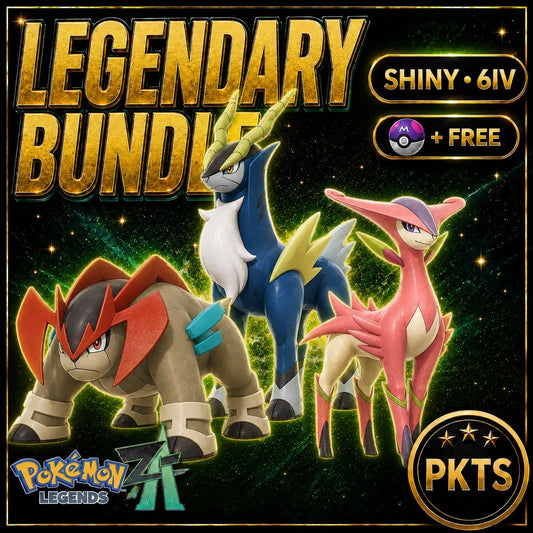 Pokemon ZA Sword of Justice Unova Pack Shiny 6IV Pokémon Legends ZA 6IV Competitive Battle Ready Any Held Item Mega Evolution - Image 1