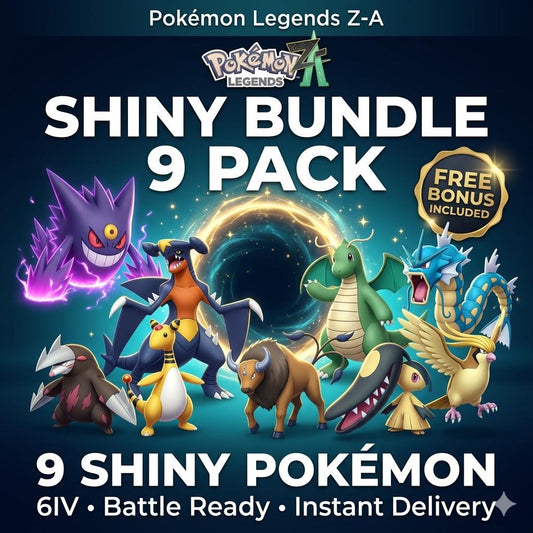 Pokemon ZA ALPHA Competitive Bundle Pack Shiny 6IV Competitive Set Battle Ready Ev Trained Any Held Item Mega Evolution - Image 1