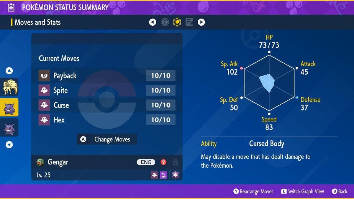SHINY GENGAR EVENT Pokémon Scarlet Violet 6IV Competitive Battle Ready Rare Pokemon - Image 2