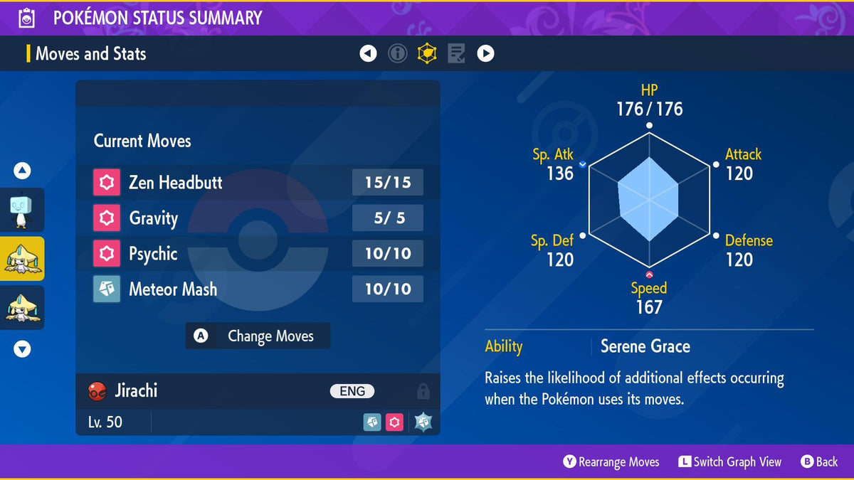 Event Tanabata JIRACHI Lv. 50 PKTS Event 2013 Pokémon HOME Trade Scarlet Violet Rare Collectible Bonus - Image 2