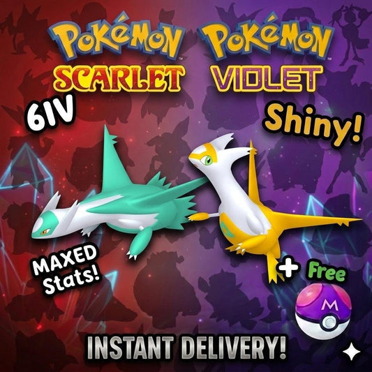 SHINY Latias, Latios Bundle Pack 6IV EV Pokémon Scarlet and Violet 6IV Competitive Battle Ready - Image 1