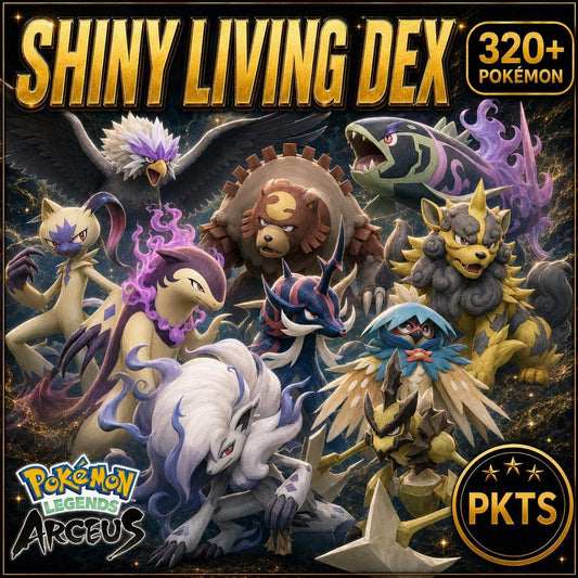 Complete Legends Arceus Pokedex 320 Pokémon Alpha Shiny Living Dex Pokémon HOME - Image 1