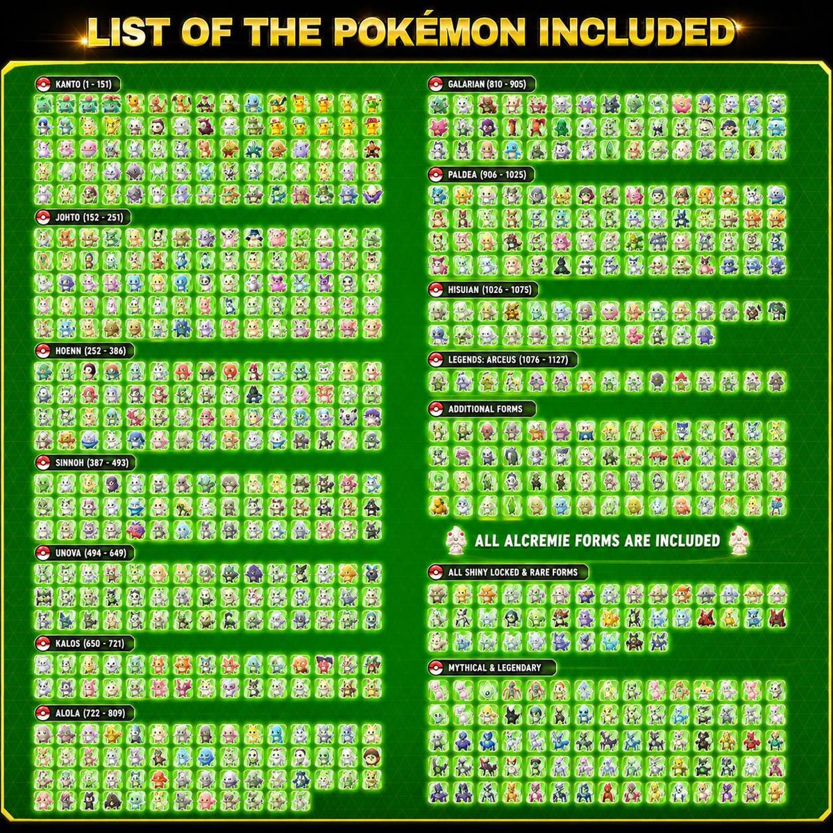 Complete Living Dex 3000+ Pokemon HOME, All Switch Games, All Forms, Legendaries & Mythicals - Image 4