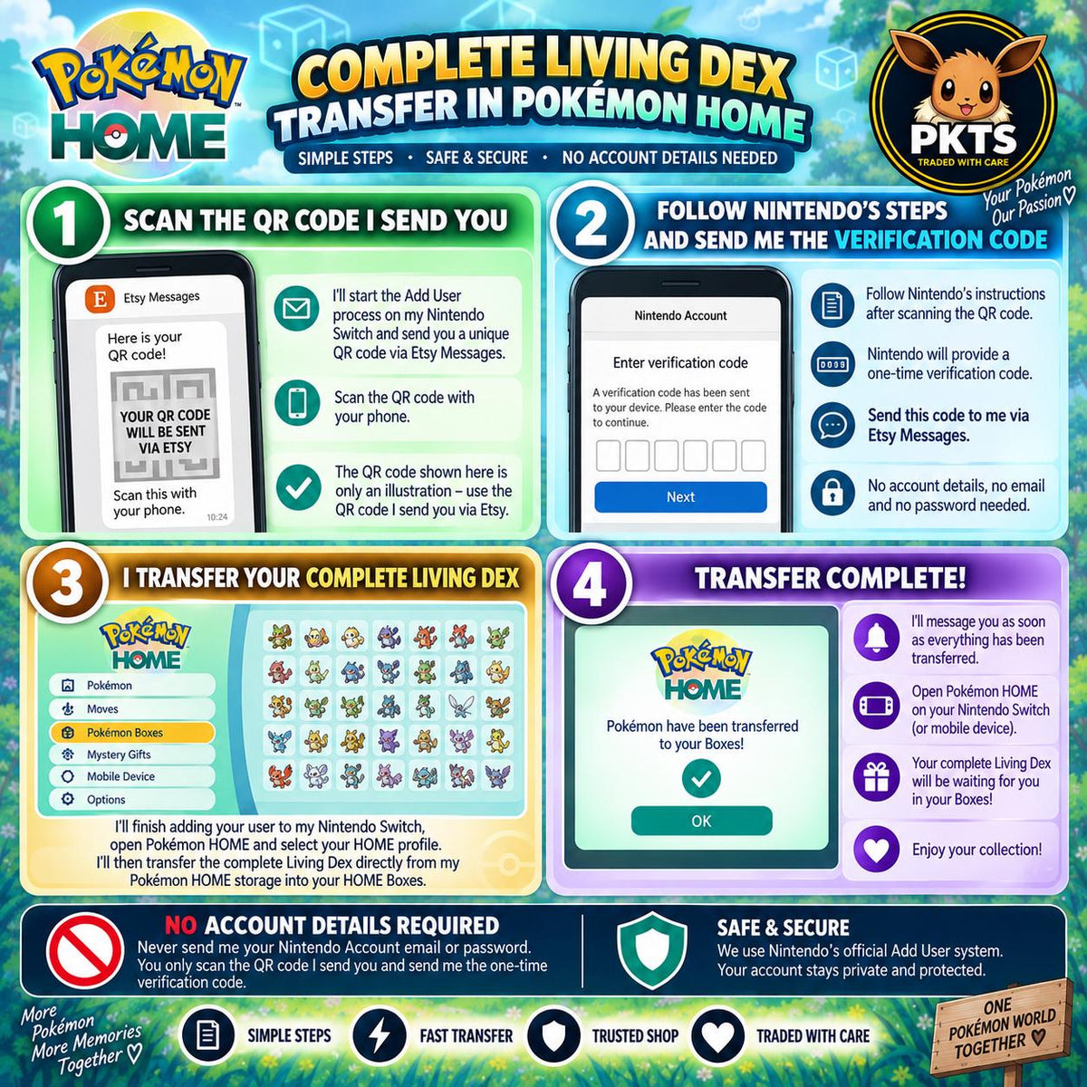 Complete Living Dex 3000+ Pokemon HOME, All Switch Games, All Forms, Legendaries & Mythicals - Image 5